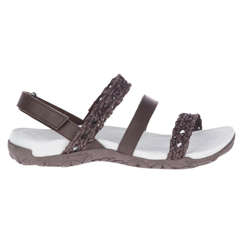 Merrell Terran Braid Slingback Sandalen Damen Schokolade [DE-LKYFE]